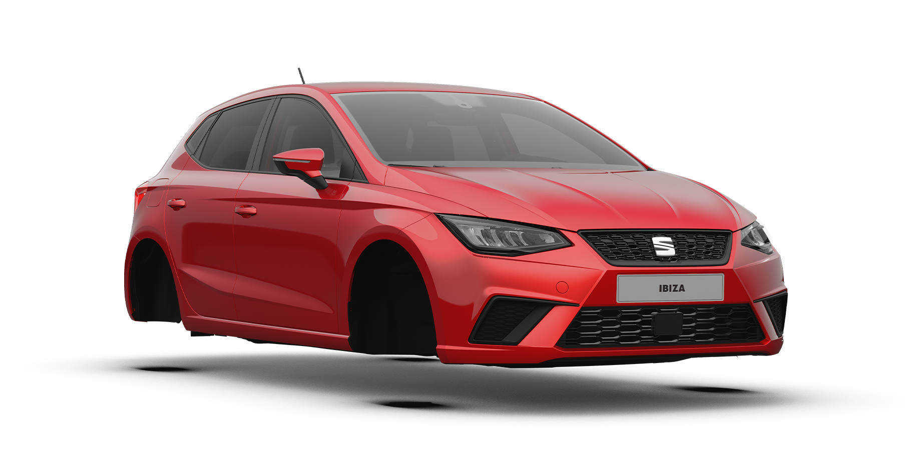 seat ibiza style colour red desire